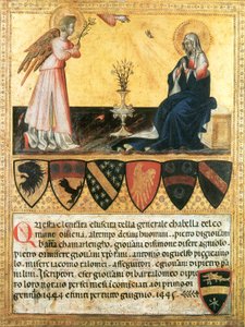Annunciazione. Giovanni di Paolo. Vaticano da Giovanni di Paolo
